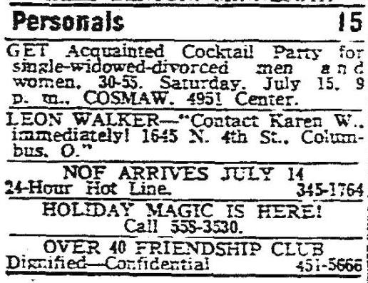 Personal ad